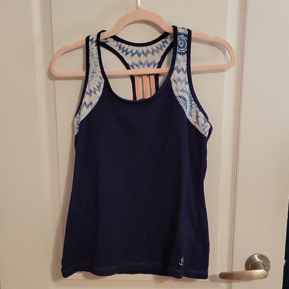 Sofibella Navy Sports Tank Top